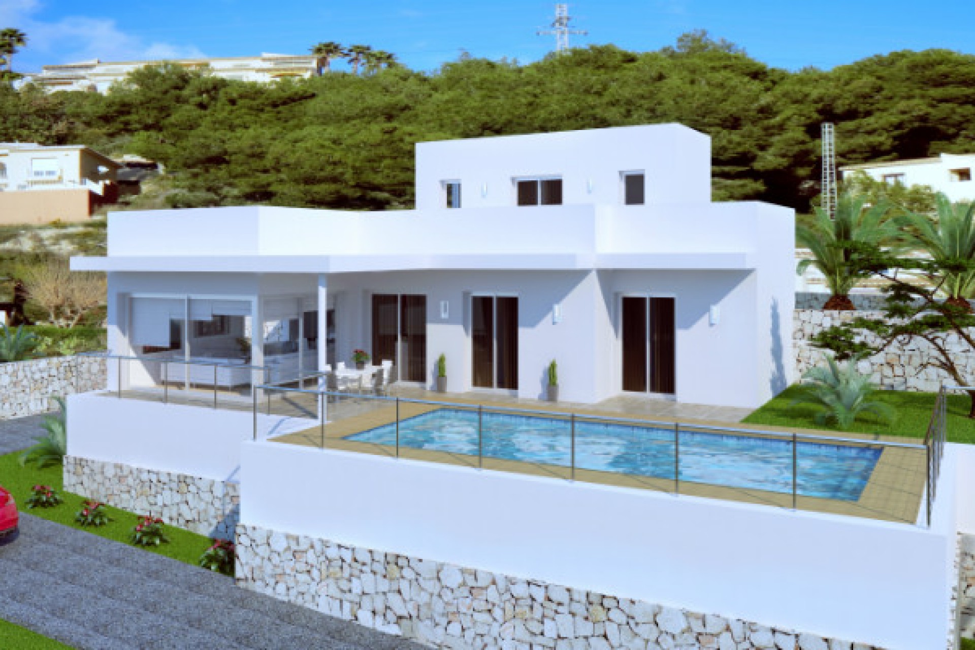 Modern villa for sale in Moraira, fantastic sea views